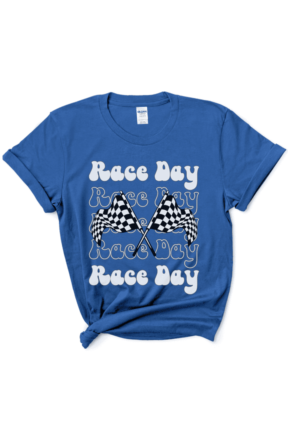 Race Day Shirt, Dirt Track Racing, Checkered Flag Drag Racing Men or Womens