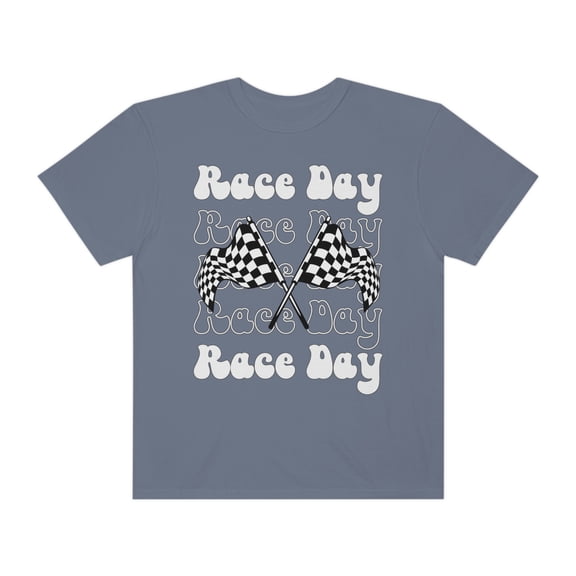 Race Day Shirt, Racing Top For Women, Mom, Checkered Flag Drag Racing Tee