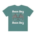 thumbnail image 1 of Race Day Shirt, Racing Top For Women, Mom, Checkered Flag Drag Racing Tee, 1 of 4