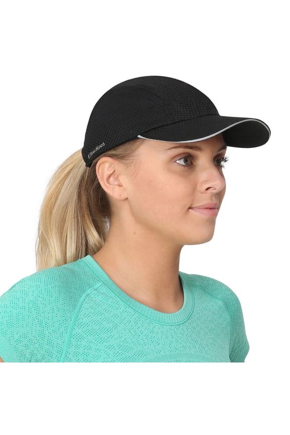 Race Day Womens Running Hat - black