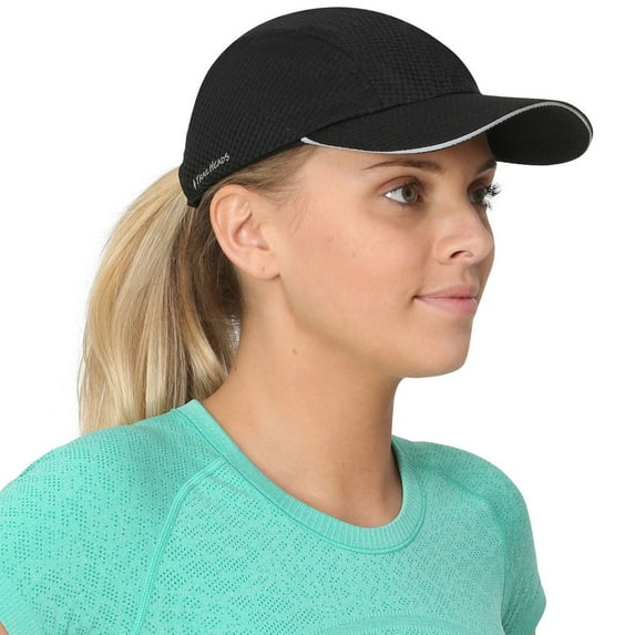 Race Day Womens Running Hat - black