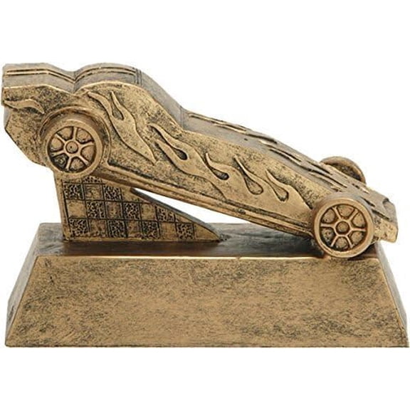 Race Derby Trophy - Car Racing Award - Engraved Plate on Request (6 Inch Tall)