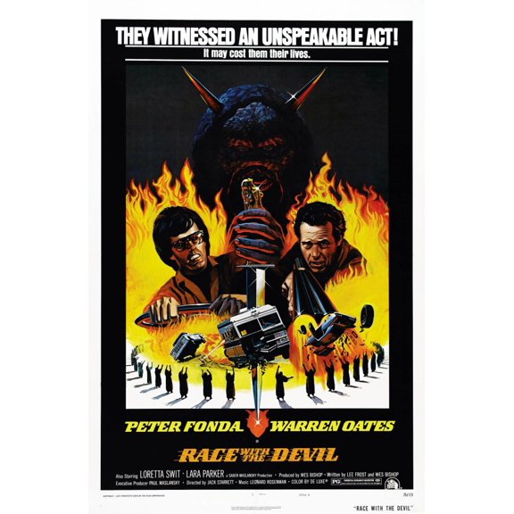 Race With The Devil Us Poster From Left: Peter Fonda Warren Oates 1975 Tm & Copyright � 20Th Century Fox Film Corp./Courtesy Everett Collection Movie Poster Masterprint (24 x 36)