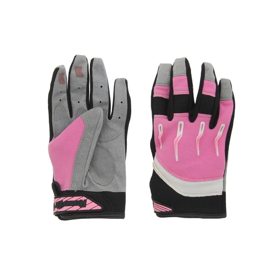 Race-Driven ATV MX Off Road Silicone Fingertip Riding Gloves Pink 2XL