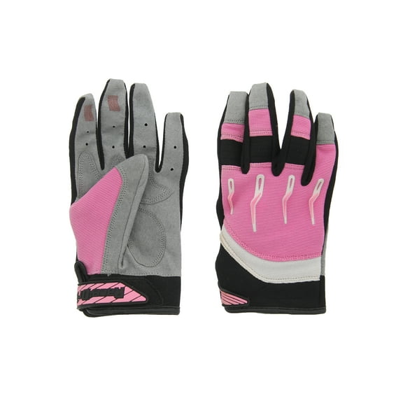 Race-Driven ATV MX Off Road Silicone Fingertip Riding Gloves Pink 3XL