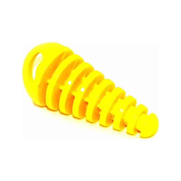 Race-Driven Motorcycle ATV MX Muffler Plug Stroke Silencer Cap Small Yellow