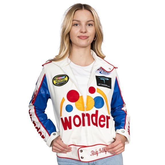 Race Driver Wonder Stock Car Racing Movie Women’s Jacket with Patches Halloween Costume Cosplay