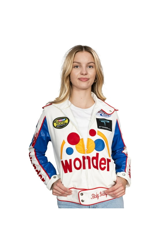 Race Driver Wonder Stock Car Racing Movie Women’s Jacket with Patches Halloween Costume Cosplay