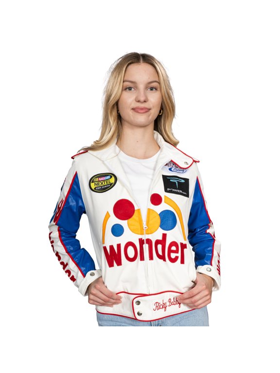 Race Driver Wonder Stock Car Racing Movie Women’s Jacket with Patches Halloween Costume Cosplay