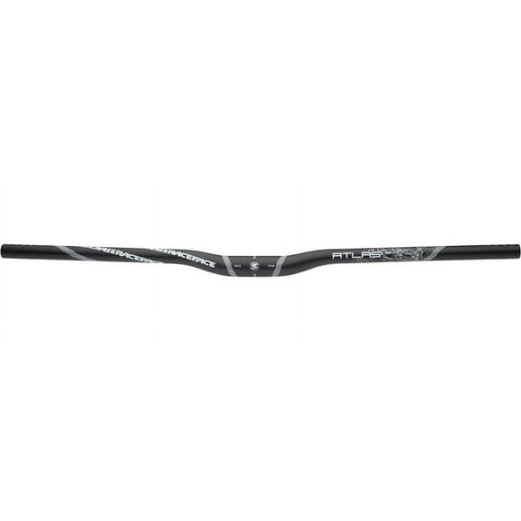 Race Face Atlas Riser Handlebar 31.8 x 785mm, 1/2" Rise Black Butted Aluminum