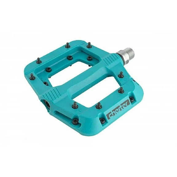 Race Face Chester Pedals Composite Platform Mountain Bike Pedals Non-Slip 9/16" - Turquoise