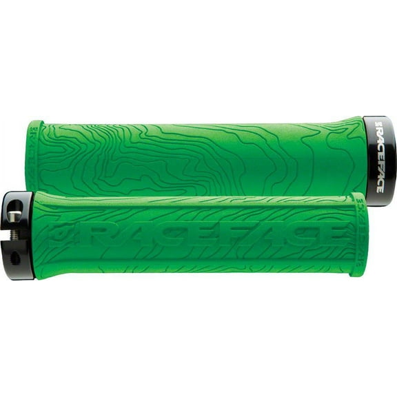 Race Face Half Nelson Grips Single Lock Green