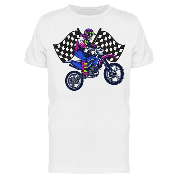 Race Flag Motocross Tee Men's -Image by Shutterstock