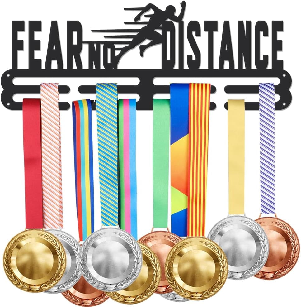 Race Medal Display Hanger Holder Fear No Distance Running Sports Medals ...