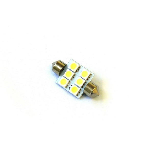Race Sport RS-36MM-W-5050 36mm 5050 LED 6 Chip Bulbs (White) (Individual)