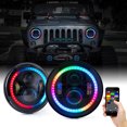 thumbnail image 1 of Race Sport Fits Jeep Wrangler 7in Headlight and 4in Fog light ColorFits Smart Combo Complete RGB Multi-Color kit RS3037050-C, 1 of 3