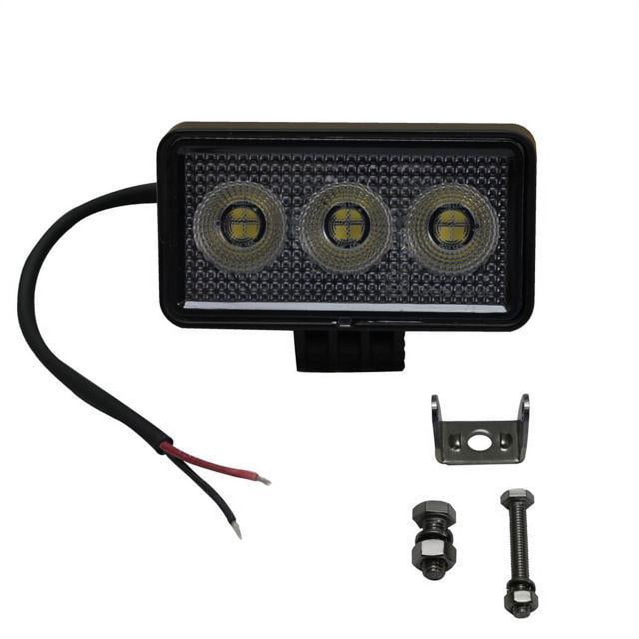 Race Sport Lighting Auxiliary Light Fit 3.5 x 1.75in 12-Watt Rectangle IQ Series Auxiliary LED Flood Beam RS3IQ12W