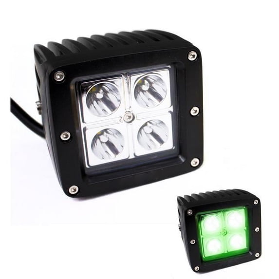 Spot Light Racing Race Sport Lighting Auxiliary Light Fit x-Hunter Series LED 3x3in 16W 4 ...