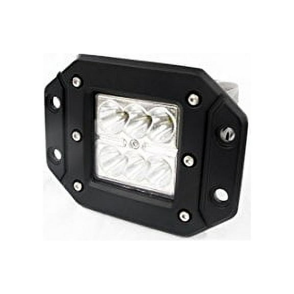 Race Sport Lighting RS-18W6LED-FM BLACK SHELL DAYTIME RUNNING LIGHTS