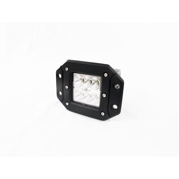 Race Sport Lighting RS-18W6LED-FM BLACK SHELL DAYTIME RUNNING LIGHTS