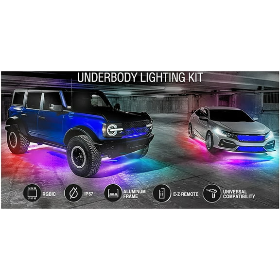 Race Sport Lighting RSUKIT-C ColorSMART Chasing Pattern RGB LED Underbody Kit
