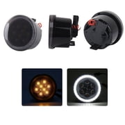 Race Sport Lighting Turn Signal Light Fit Turn Signal Amber LED Light Kit with White DRL HALO fits 06-17 JEEP JJKDRLH Fits select 2015-2017 JEEP WRANGLER UNLIMITED, 2012-2014 JEEP WRANGLER