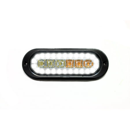 Race Sport RS7003AWD Dual-Function Flush Mount Amber Strobe w/ White DRL