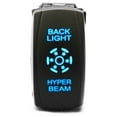 thumbnail image 1 of Race Sport RSBLHB3W 3 Way LED Logo Rocker Switch w 4 Pins Middle Off Function, 1 of 3