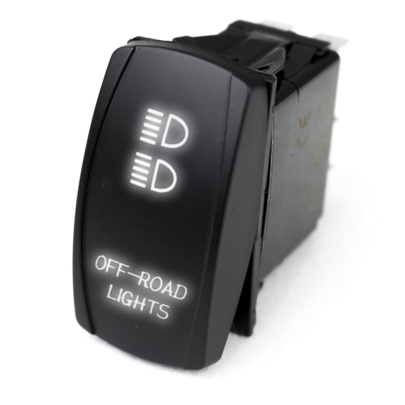 Race Sport RSLJ11W Led Rocker Switch W/ White Led Radiance