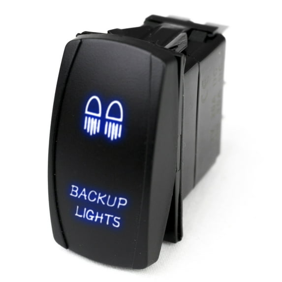 LED ROCKER SWITCH W/ BLUE LED RADIA