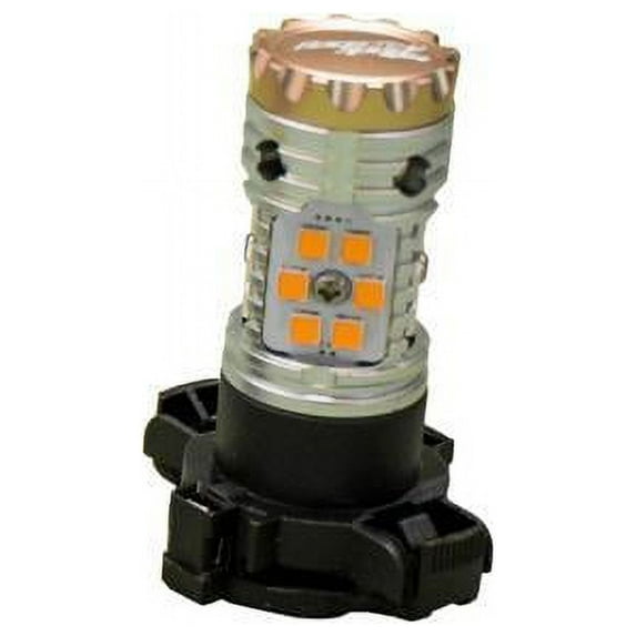 Race Sport RSPY24WRFA - PY24W NO-RAPID FLASH Canbus Turn signal LED Bulbs - AMBER 9v-30v 1860 lumens Epistar 3030 Super Bright (Sold as Pair) Fits select: 2016 BMW 328, 2016 BMW 320