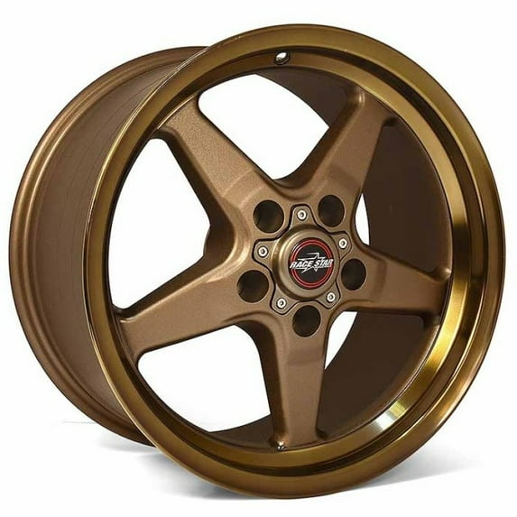 Race Star 92-745242BZ 92 Drag Star Bracket Racer 17 x 4.5 5 x 4.75 Bolt Circle 1.75 Back Space Bronze Wheel