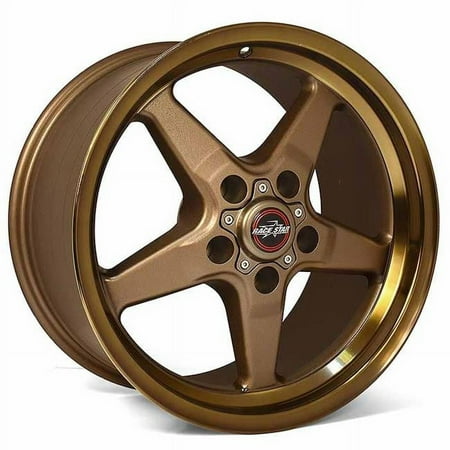 Race Star 92-795252BZ 17 x 9.5 in. 5 x 4.75 Bolt Circle 6 Back Space 92 Drag Star Bracket Racer Bronze Wheel