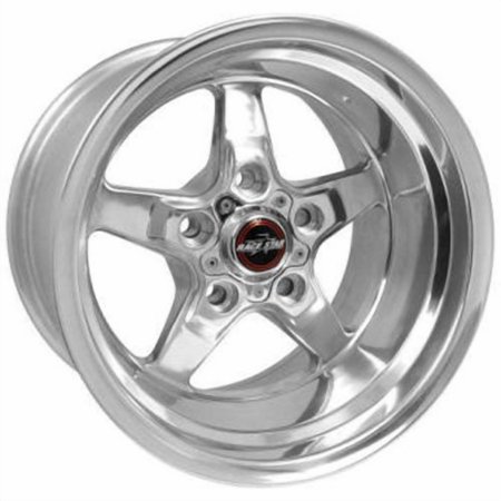 Race Star 92 Drag Star 15x10.00 5x4.75bc 4.50bs Direct Drill Polished Wheel