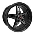 thumbnail image 1 of Race Star 92 Drag Star 17x4.50 5x4.75bc 2.25bs Direct Drill Gloss Black Wheel - 92-745245B, 1 of 1