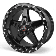 Race Star 92 Drag Star Bracket Racer 17x10.5 5x4.50BC 7.6BS Gloss Black Wheel - Single Bead Lock