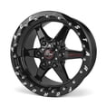 thumbnail image 1 of Race Star 93 Truck Star 15x10 6x5.50BC 6.63BS Direct Drill Gloss Black Wheel - Single Bead Lock, 1 of 1