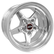 Race Star 92 Drag Star 15x10.00 5x4.50bc 5.50bs Direct Drill Polished Wheel