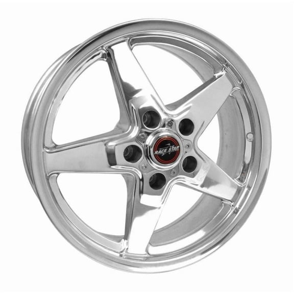 Race Star 92-770247DP 17 x 7.00 5 x 4.75bc 4.25bs Direct Drill Drag Star Wheel - Polished