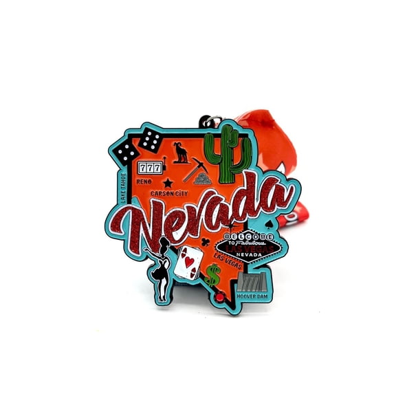 Race Through Nevada Medal and Bib