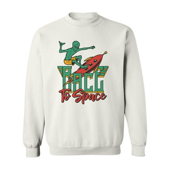 Race To Space Design Sweatshirt Men -Image by Shutterstock, Male Large