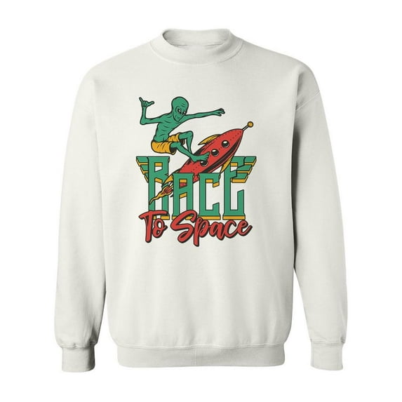 Race To Space Design Sweatshirt Men -Image by Shutterstock, Male XX-Large