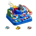 thumbnail image 1 of Race Track Car Toys, Race Track City Set City with 3 Small Cars and Helicopter, Educational Birthday Gifts With 3 Small Cars Educational Games,City Adventures Set(Blue), 1 of 6