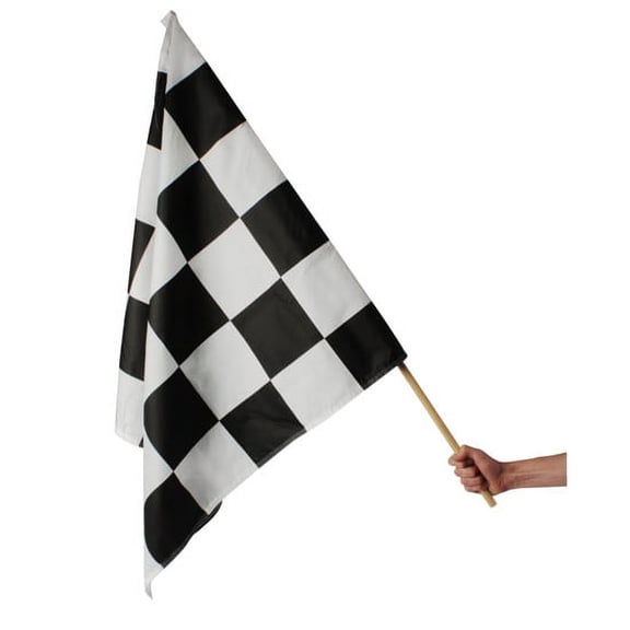 Race Track Checkered Flag, 36 x 36 Inch