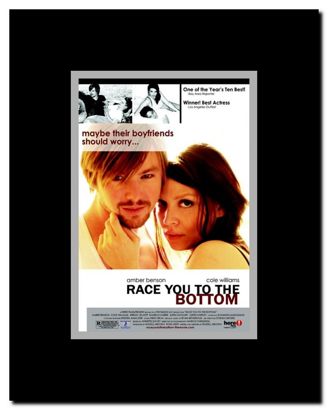 Race You to the Bottom Framed Movie Poster