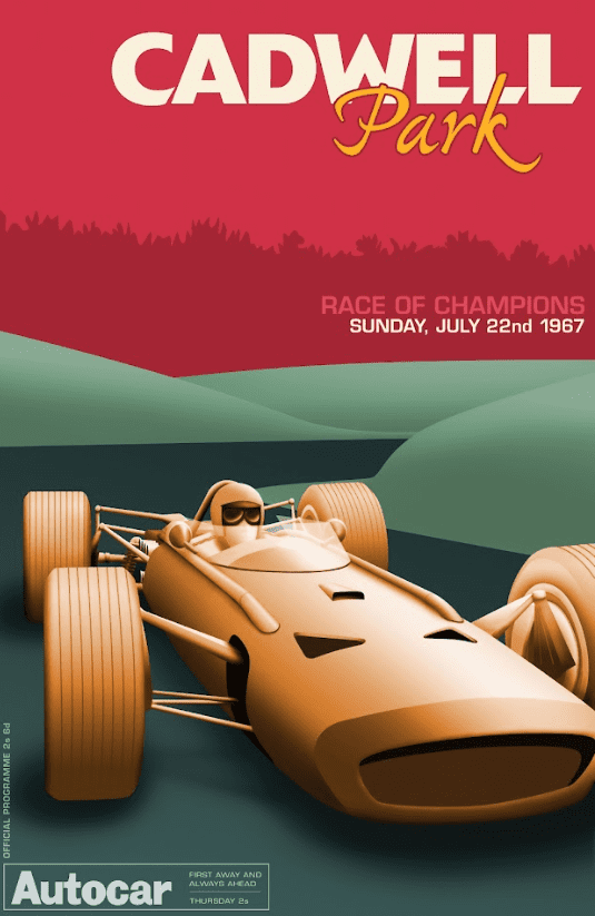 Race of Champions 1967 Car Racing Poster - Iconic Motorsport Event ...