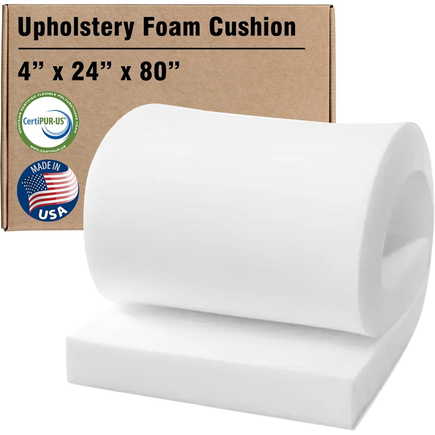 AK TRADING CO. Upholstery Foam Cushion 3" X 30" X 72" - High Density Foam Sheet, Made In USA, Fire Retardant - View #10