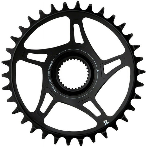 Race Face Bosch G4 Direct Mount Hyperglide+ eMTB Chainring (52mm Chainline) - 36t, Steel, Requires Compatible with Shimano 12-speed HG+ Chain, Black