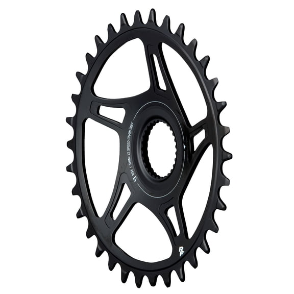 Race Face Bosch G4 Direct Mount Hyperglide+ eMTB Chainring (55mm Chainline) - 36t, Steel, Requires Compatible with Shimano 12-speed HG+ Chain, Black