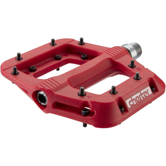 RaceFace Chester Pedals - Platform, Composite, 9/16", Red